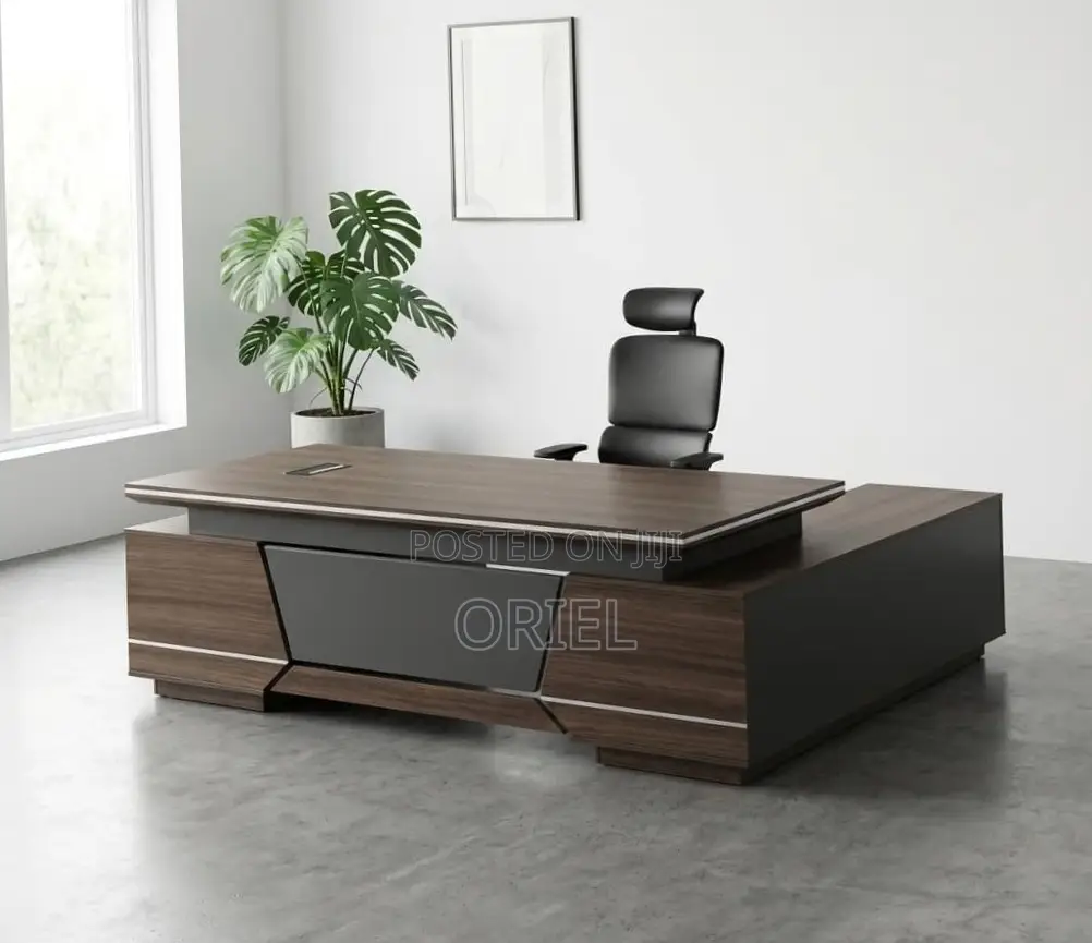 2.4m Modern L-Shaped Executive Desk : Executive Table