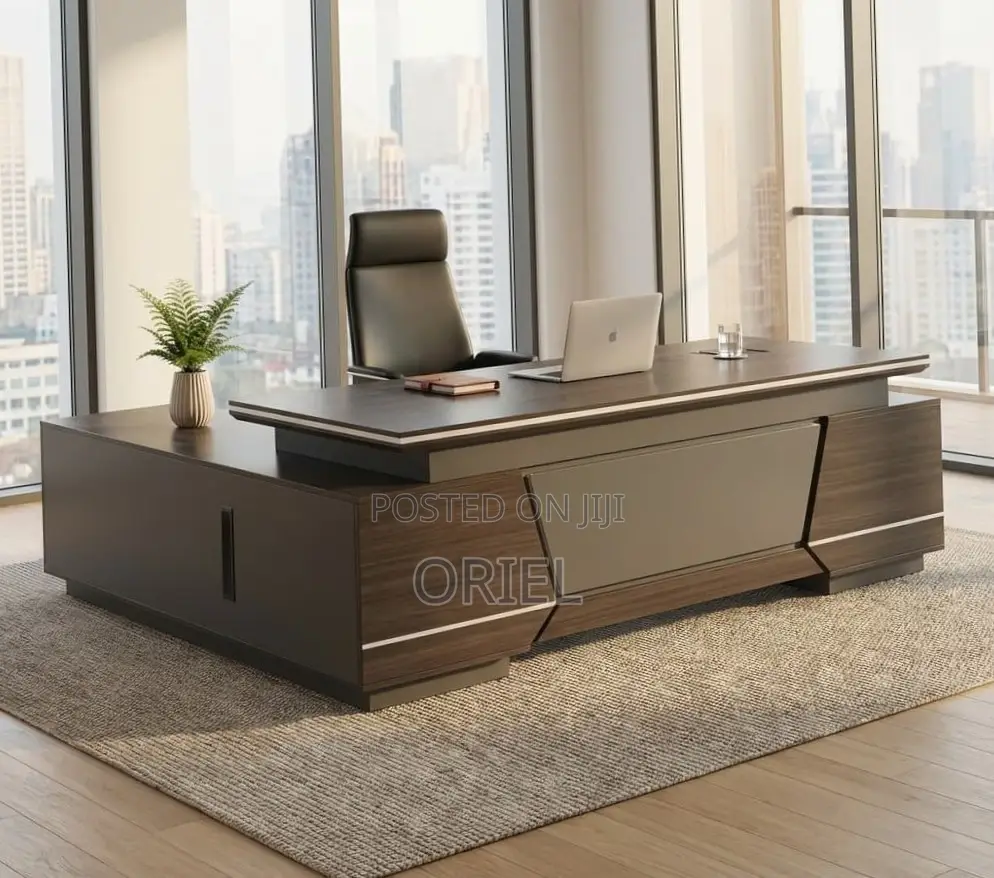 2.4m Modern L-Shaped Executive Desk : Executive Table