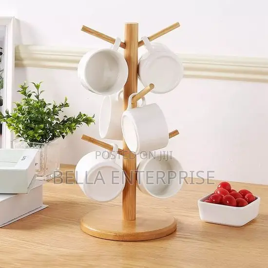Bamboo Tree Cup Rack Holder
