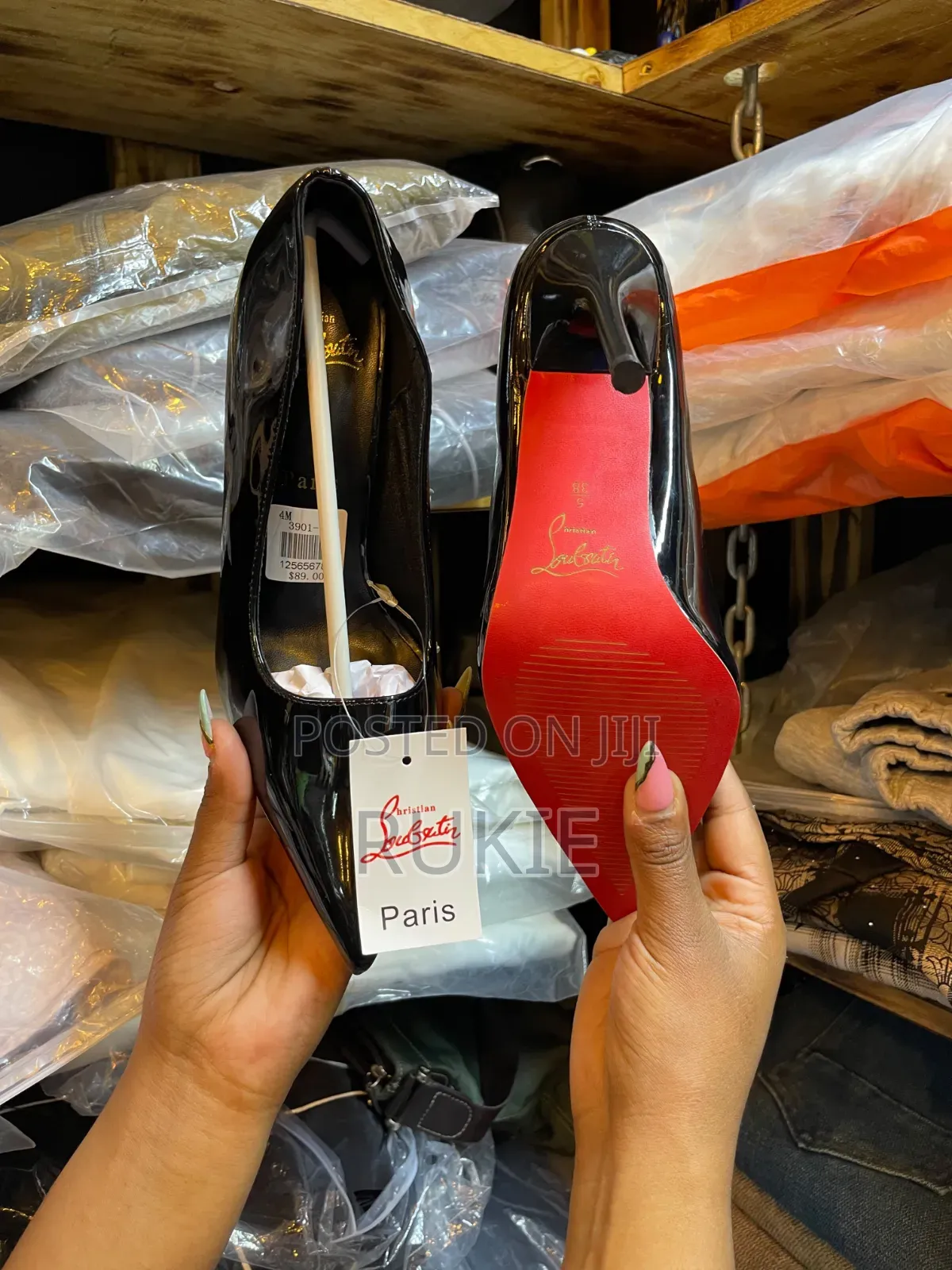 Red Bottom Heels Size 37-42 Colours Black Red White