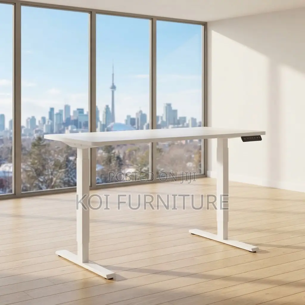 Office Desk; 1.2 Meters Electric Ample Adjustable Computer Desk