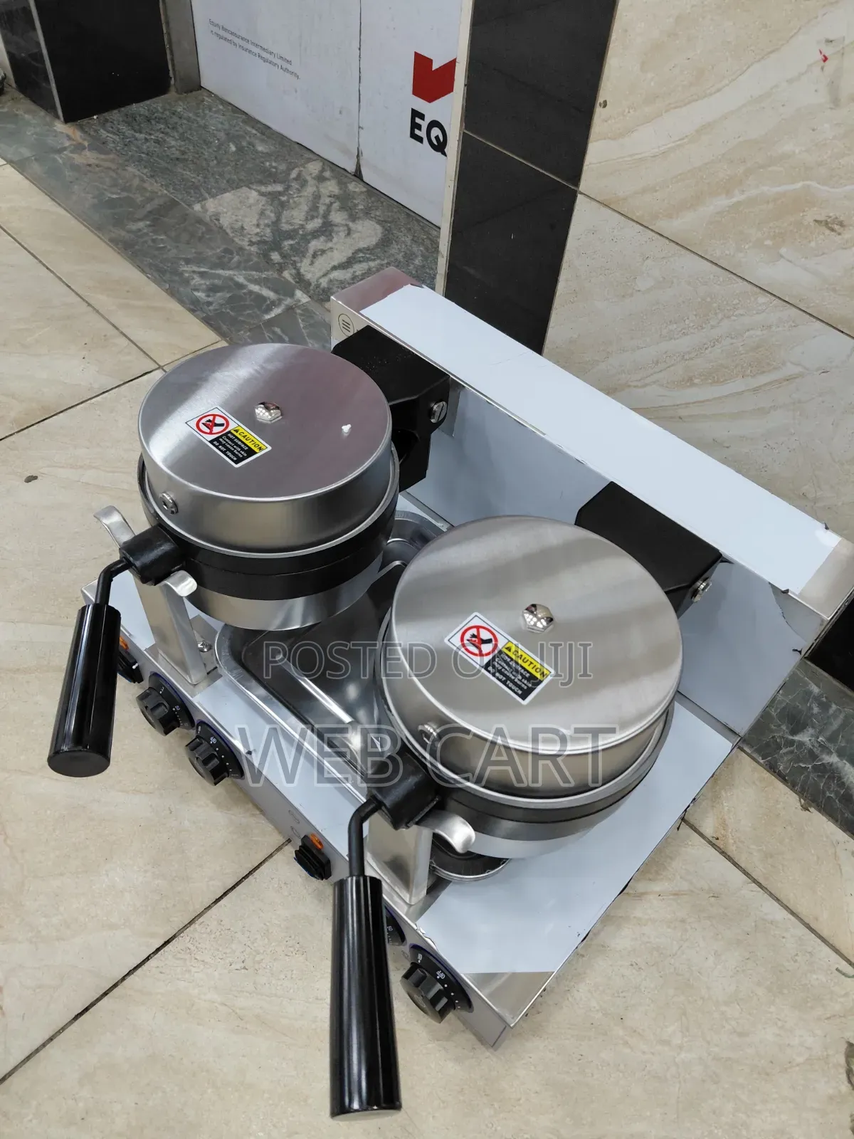 Heavy Duty Double Waffle Machine