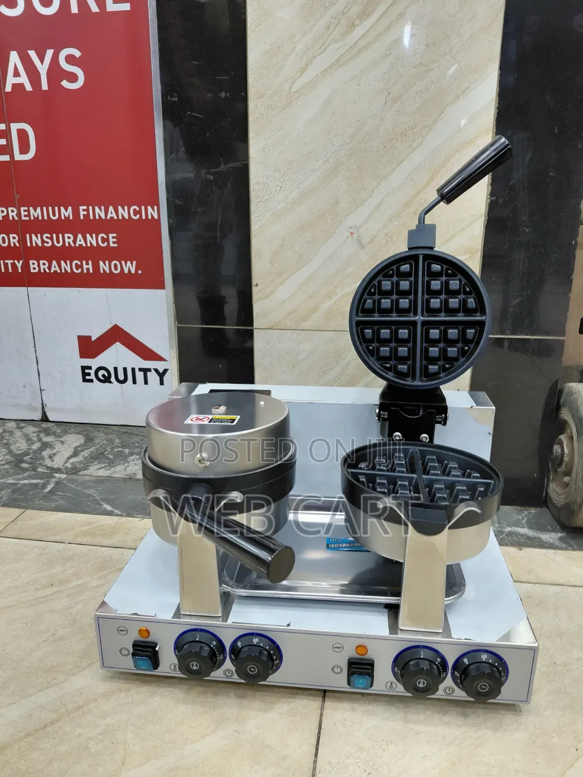 Heavy Duty Double Waffle Machine