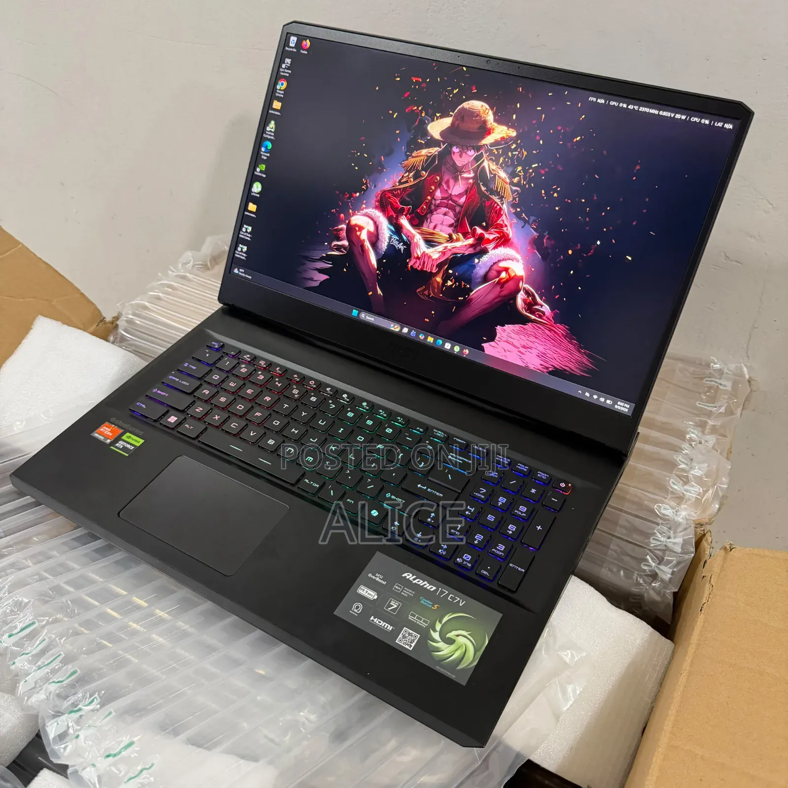 New Laptop Asus TUF Gaming A15 16GB Intel Core i7 SSD 512GB