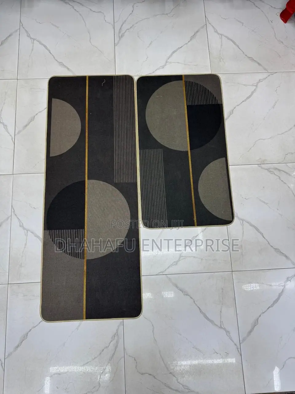 2pc Kitchen Mat Set – Anti-Slip Rubber Mats