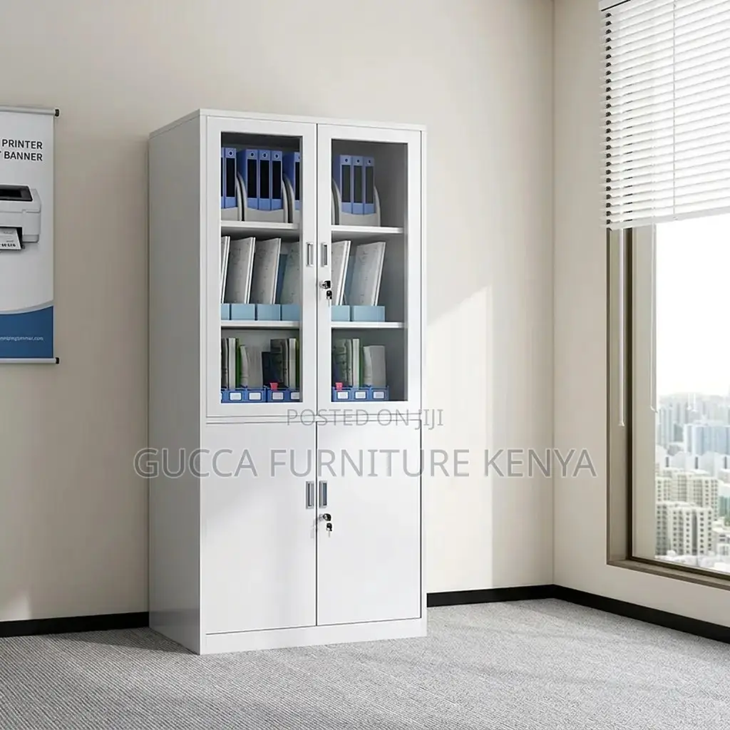 Office Glass-Door Filing Cabinet