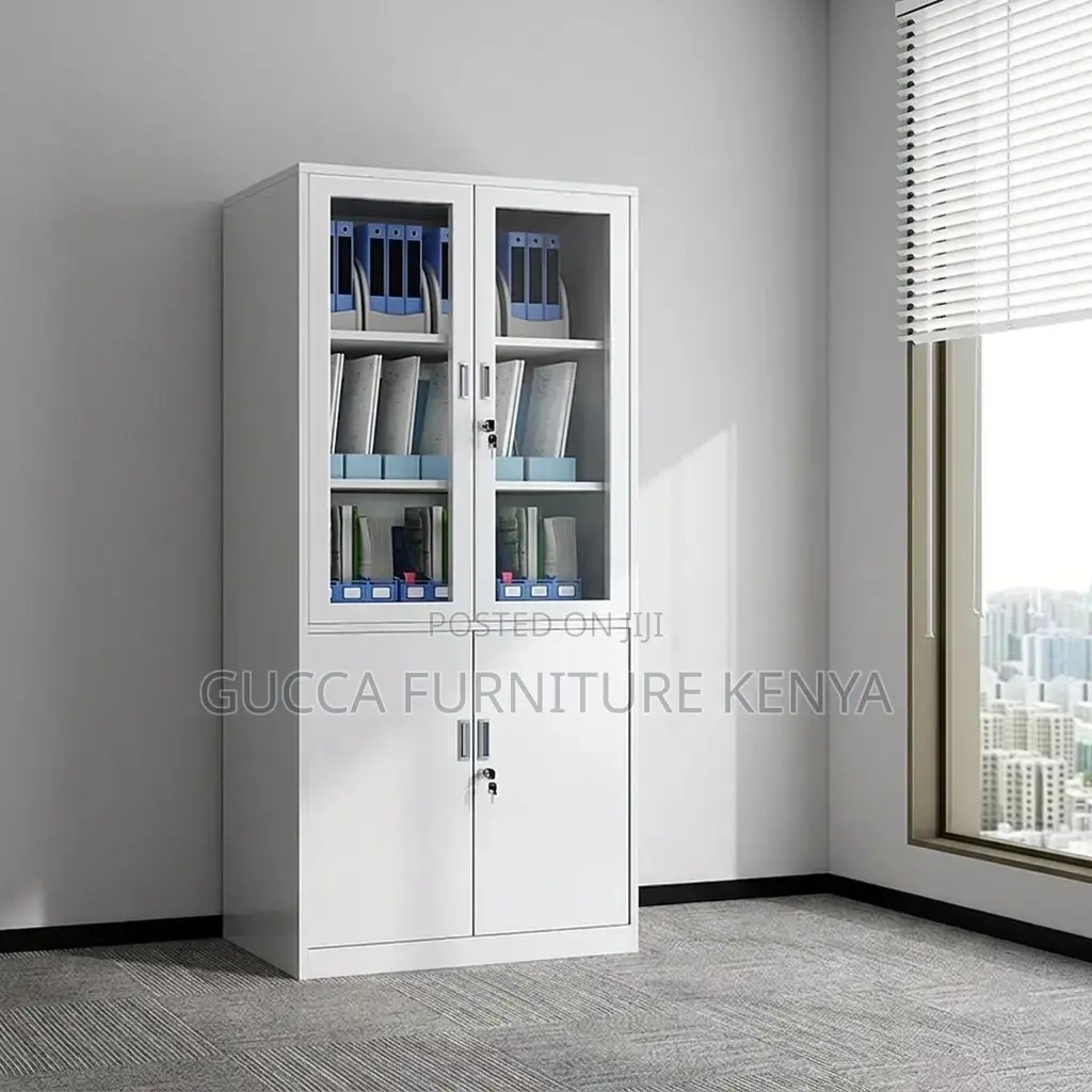 Office Glass-Door Filing Cabinet