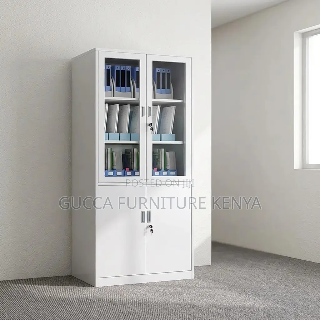 Office Glass-Door Filing Cabinet