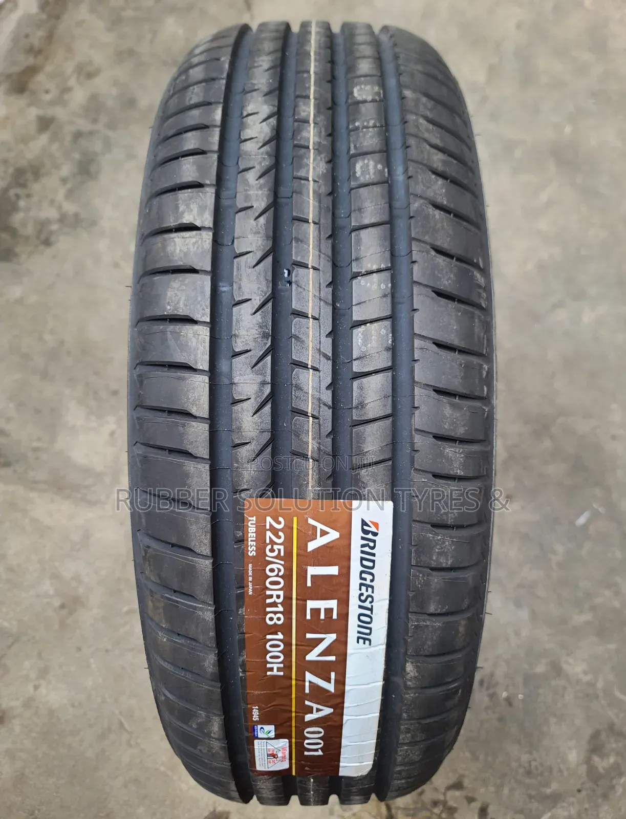 225 /60 R18 Bridgestone Tyres 100h Alenza Made in Japan