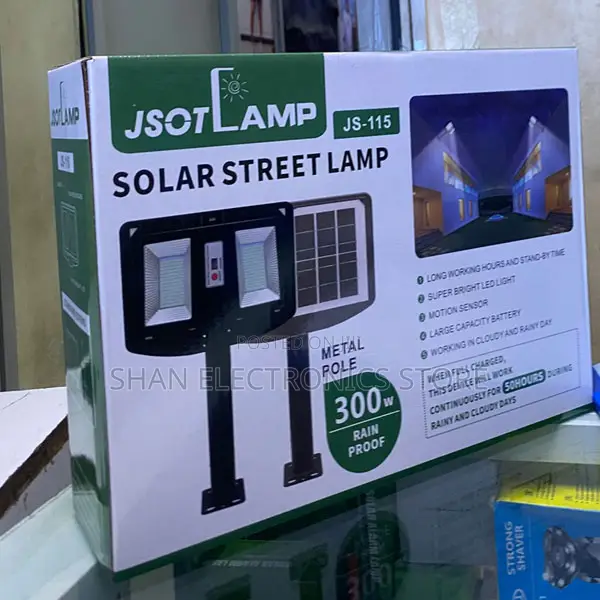 JSOT 300W Triple Head Foldable Solar LED Outdoor Security Light