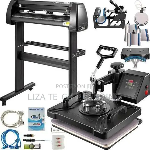 8-in-1 Digital Heat Press + 2ft Vinyl Plotter