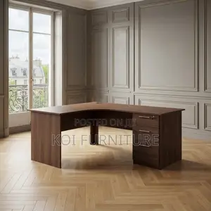 Office Desk; 1.2 Meters Home Office Round Lockable Desk