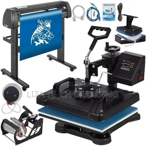 8-in-1 Multifunction Heat Press + 2ft Vinyl Cutter Plotter