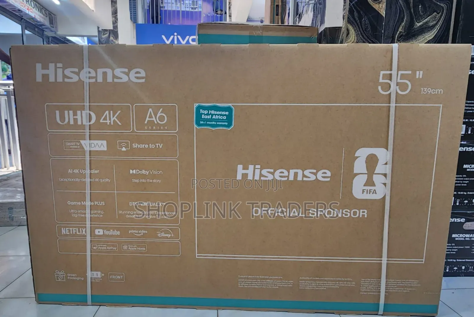 Hisense 55"inches Uhd A6 Smart Frameless