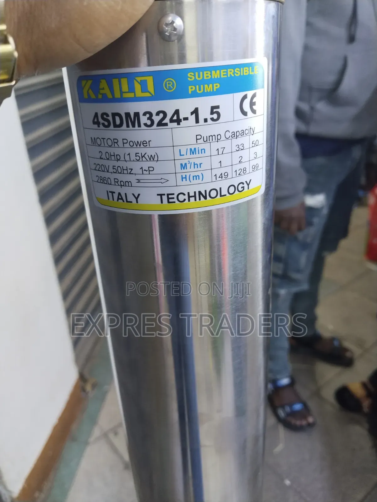 Kailo (2 h.p, Height -149 M) Dc Submersible Water Pump
