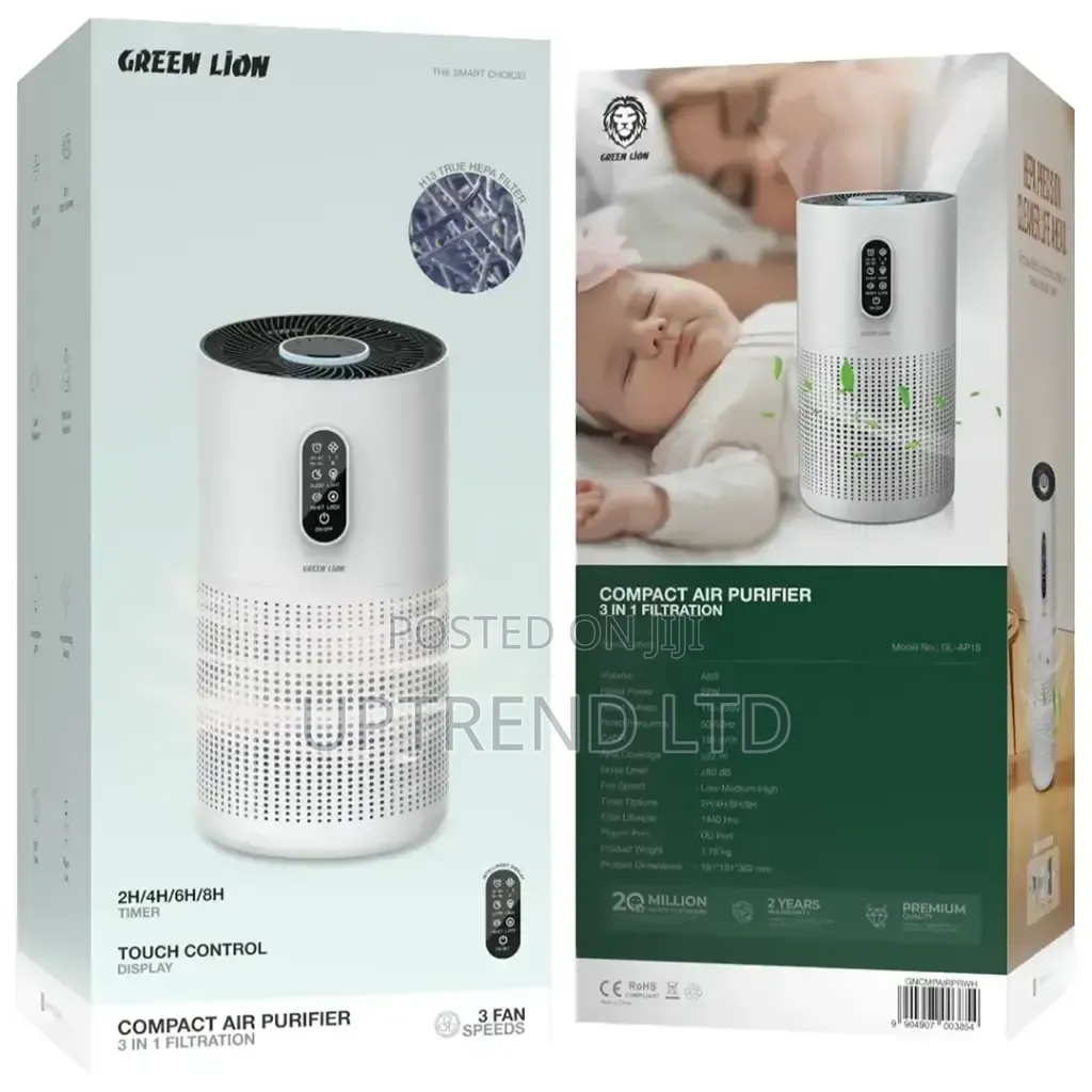 Green Lion Compact Air Purifier 3 in 1 Filtration
