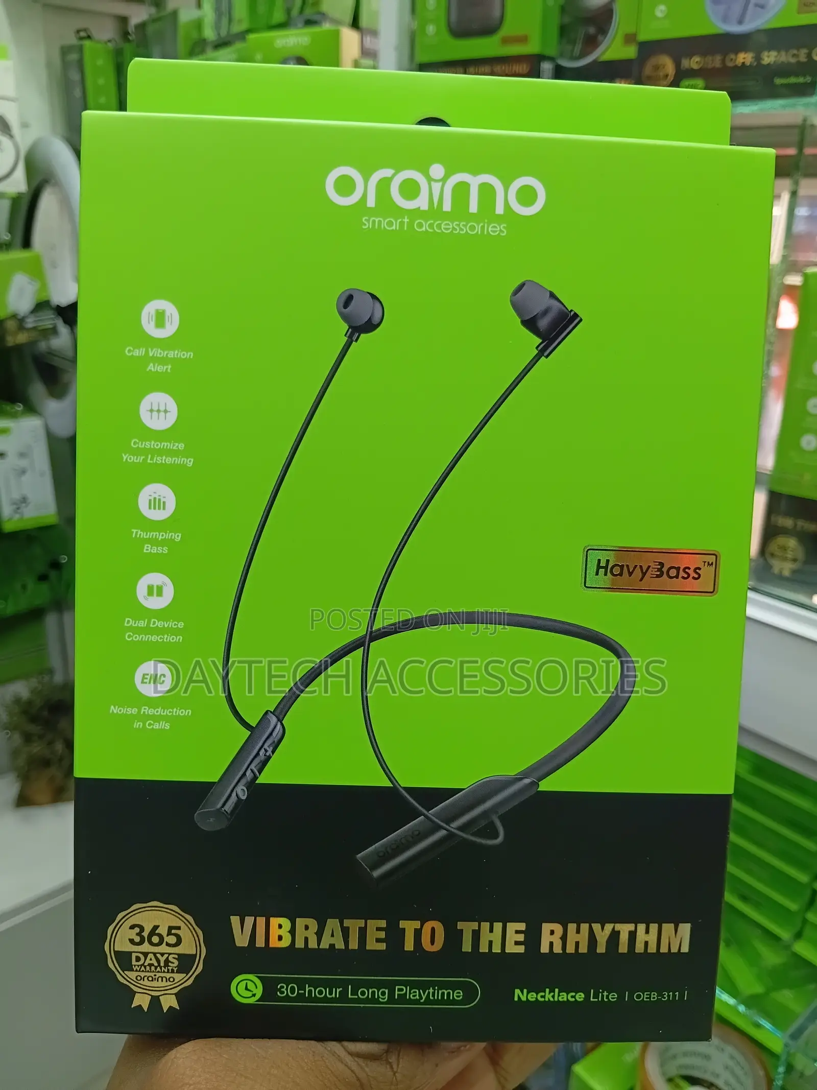 Oraimo Necklace Lite Call Vibration Wireless Headphones