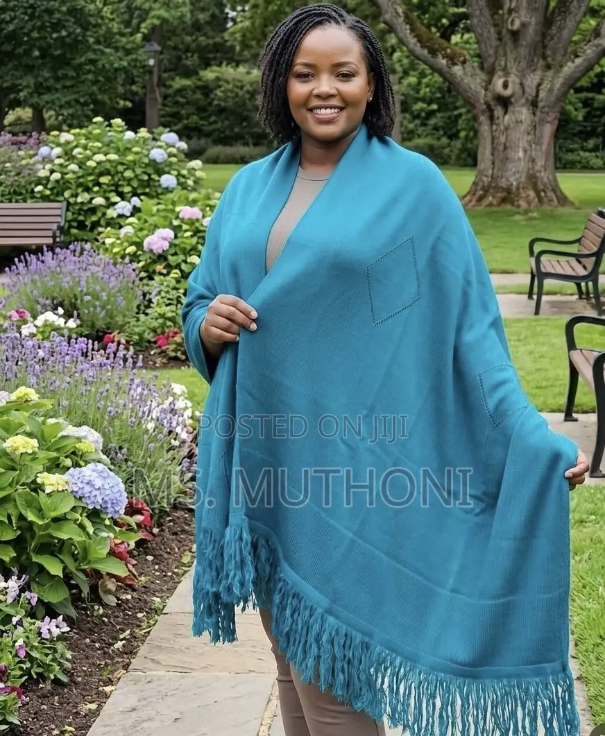 Fringe Detail Warm Ladies Body Free Size Shawl