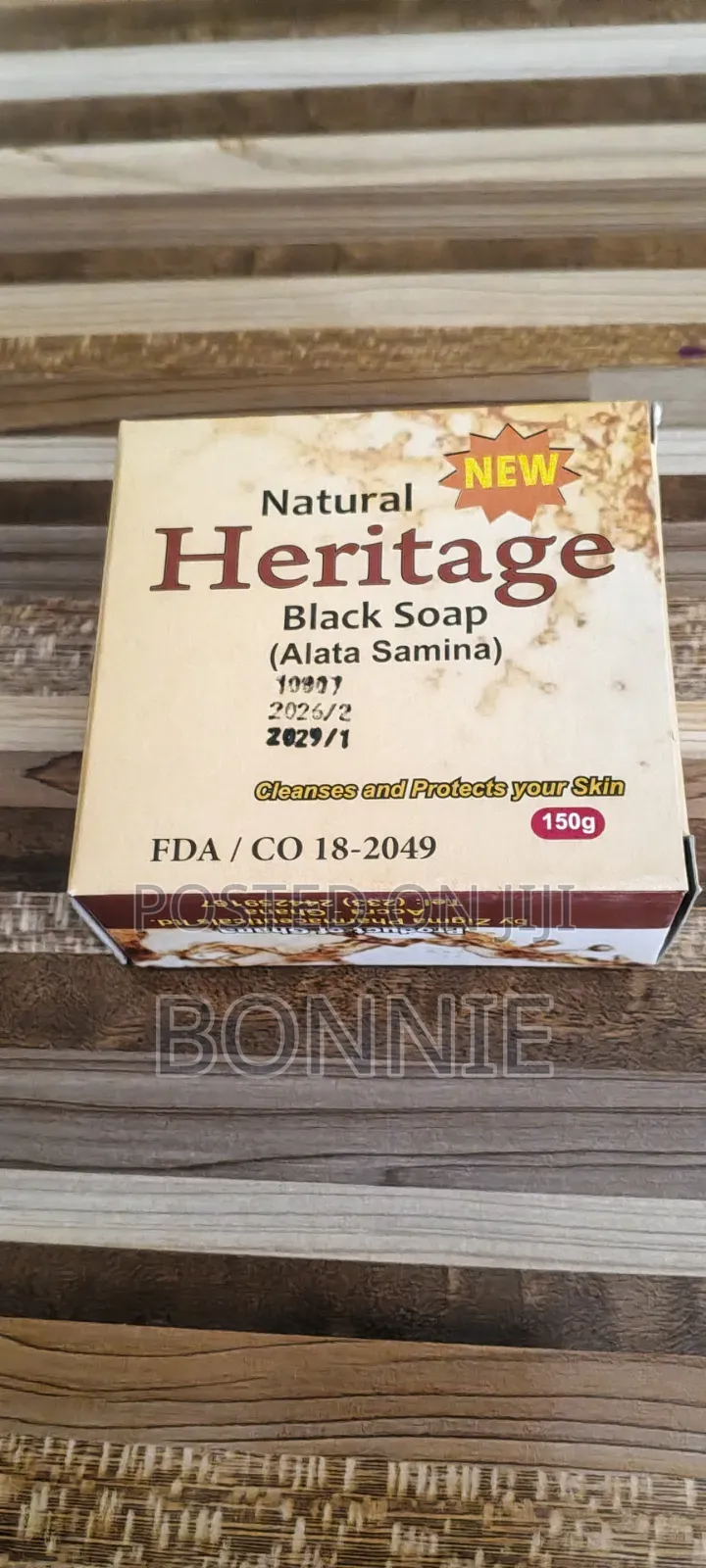 Natural Heritage African Black Soap-150g