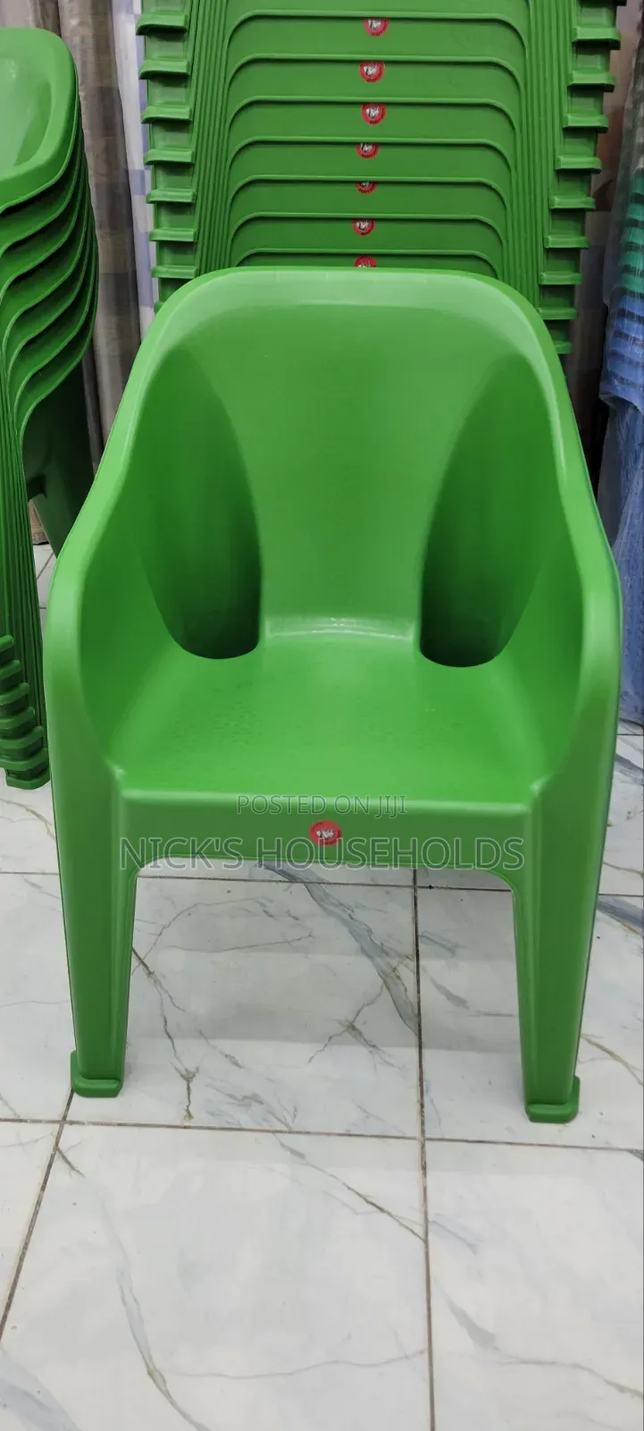 Green Plastic Chair, Kifaru Easy Chairs
