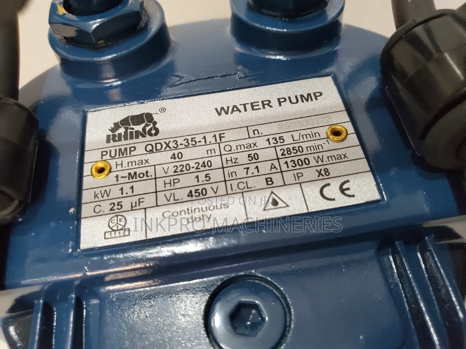QDX3-35 Rhino 1.5 HP Shallow Well Submersible Pump