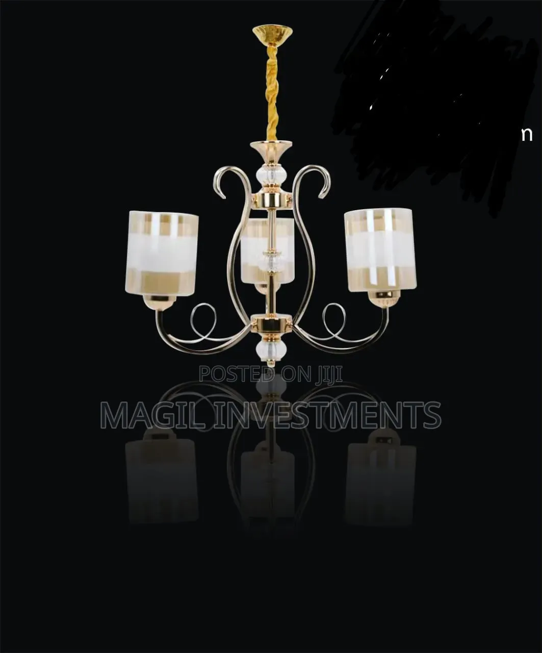 3 Arm Chandelier