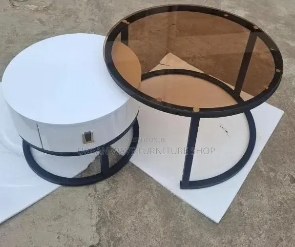 Round 2 in 1 Glass Coffee Tables