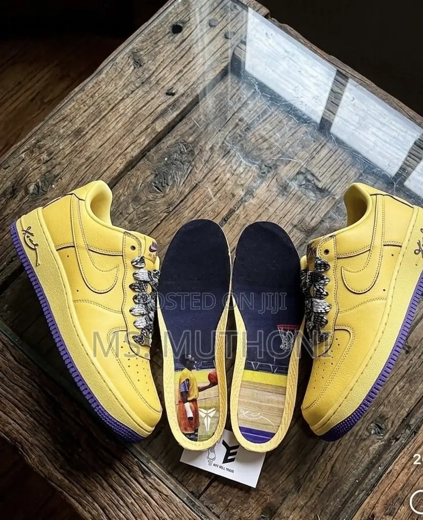 Soft Yellow Nike X Kobe Bryant Air Force 1 Low Protro "Mamba Mentality