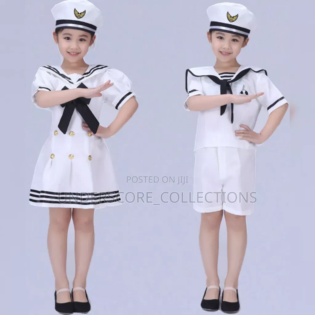 Marine Hostess and Host Sailor Cosplay Children's Costumes