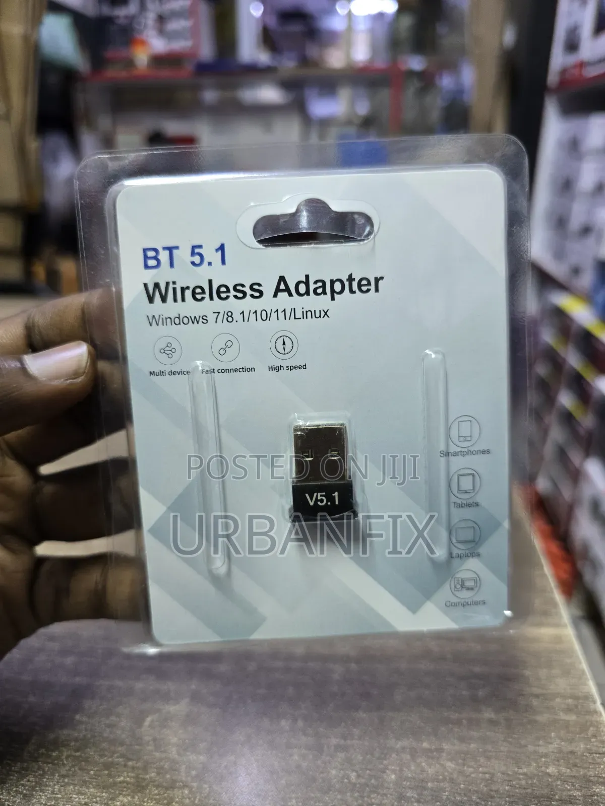 Bluetooth 5.1 USB Dongle Adapter- Wireless Multi-Device Connectivity