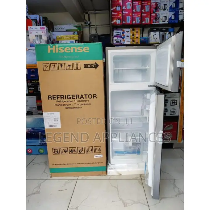 Hisense 120L Double Door Fridge - Silver, Low Noise