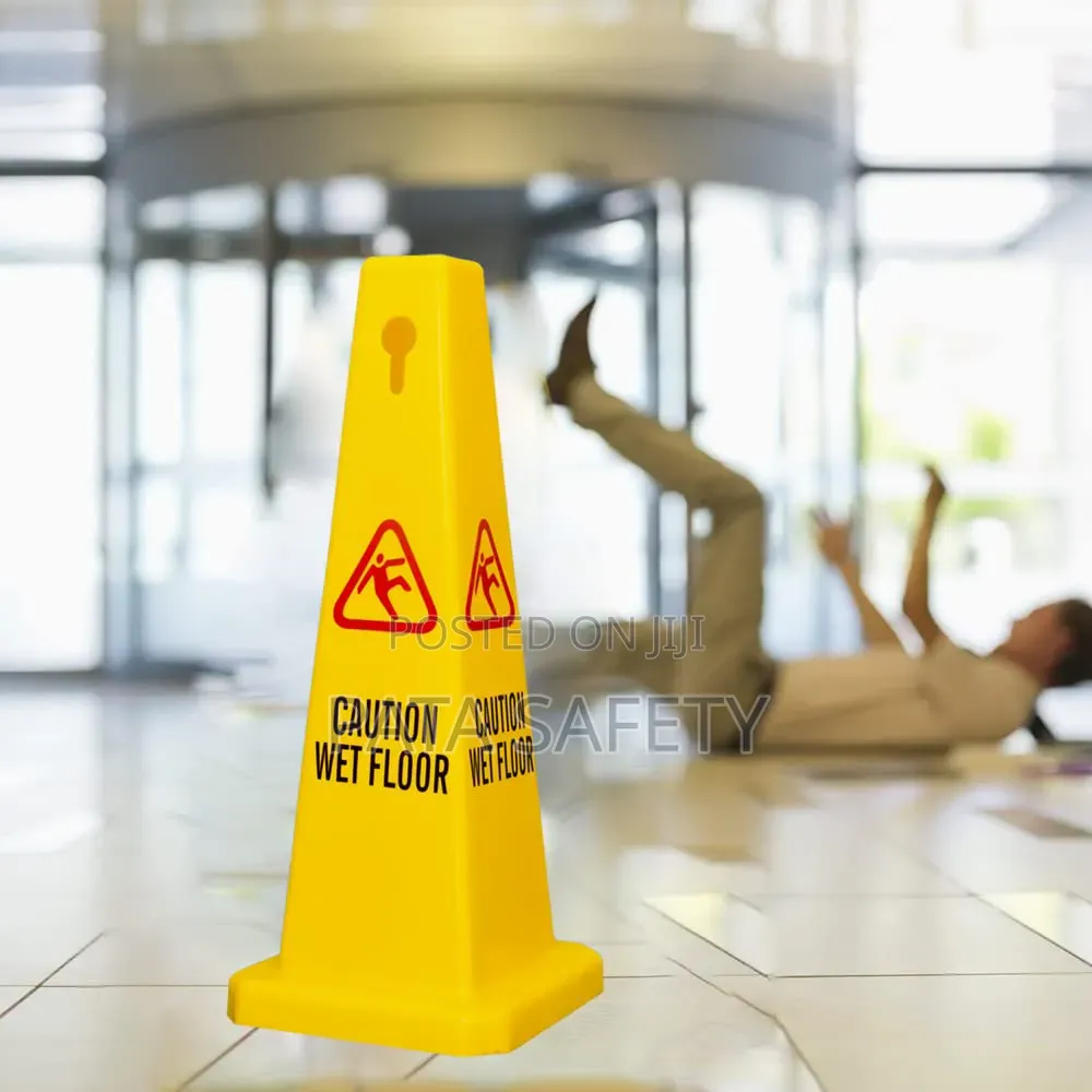 Wet Floor Safety Cone With View Caution Wet Floor 4 Sides