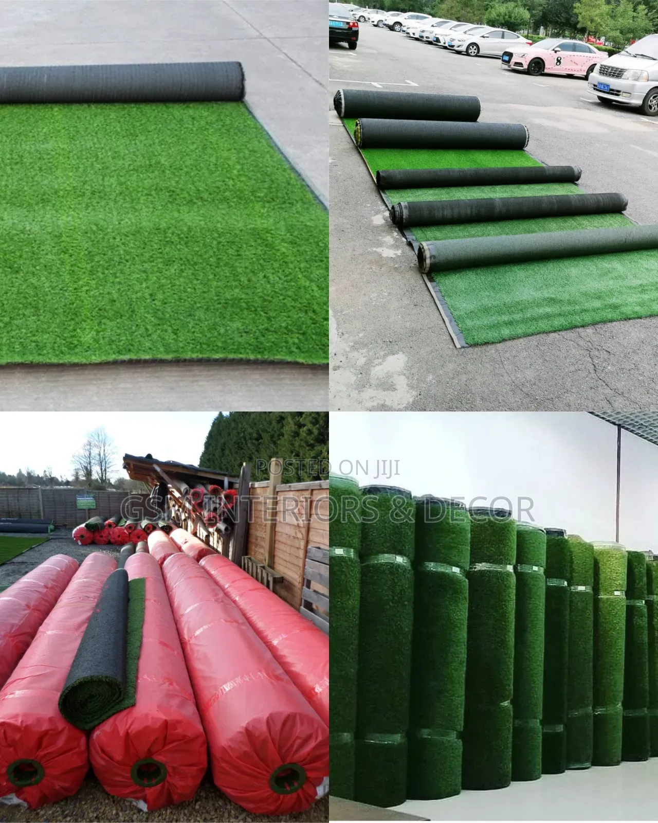 Artificial Green Grass Carpets in Two Meters Standard Width