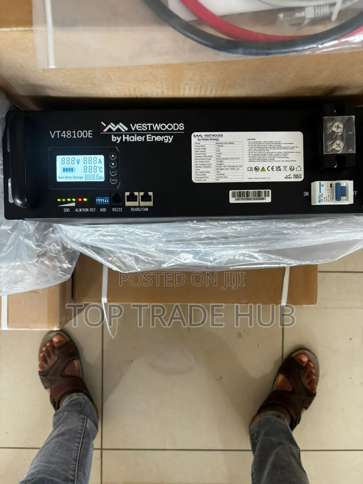 Vestwoods by Haier LiFePO4 Lithium Ion Solar Battery 48V 5kW