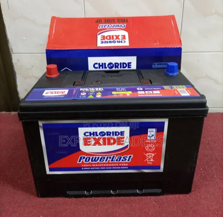 N 70 Chloride 3xide Car Battery