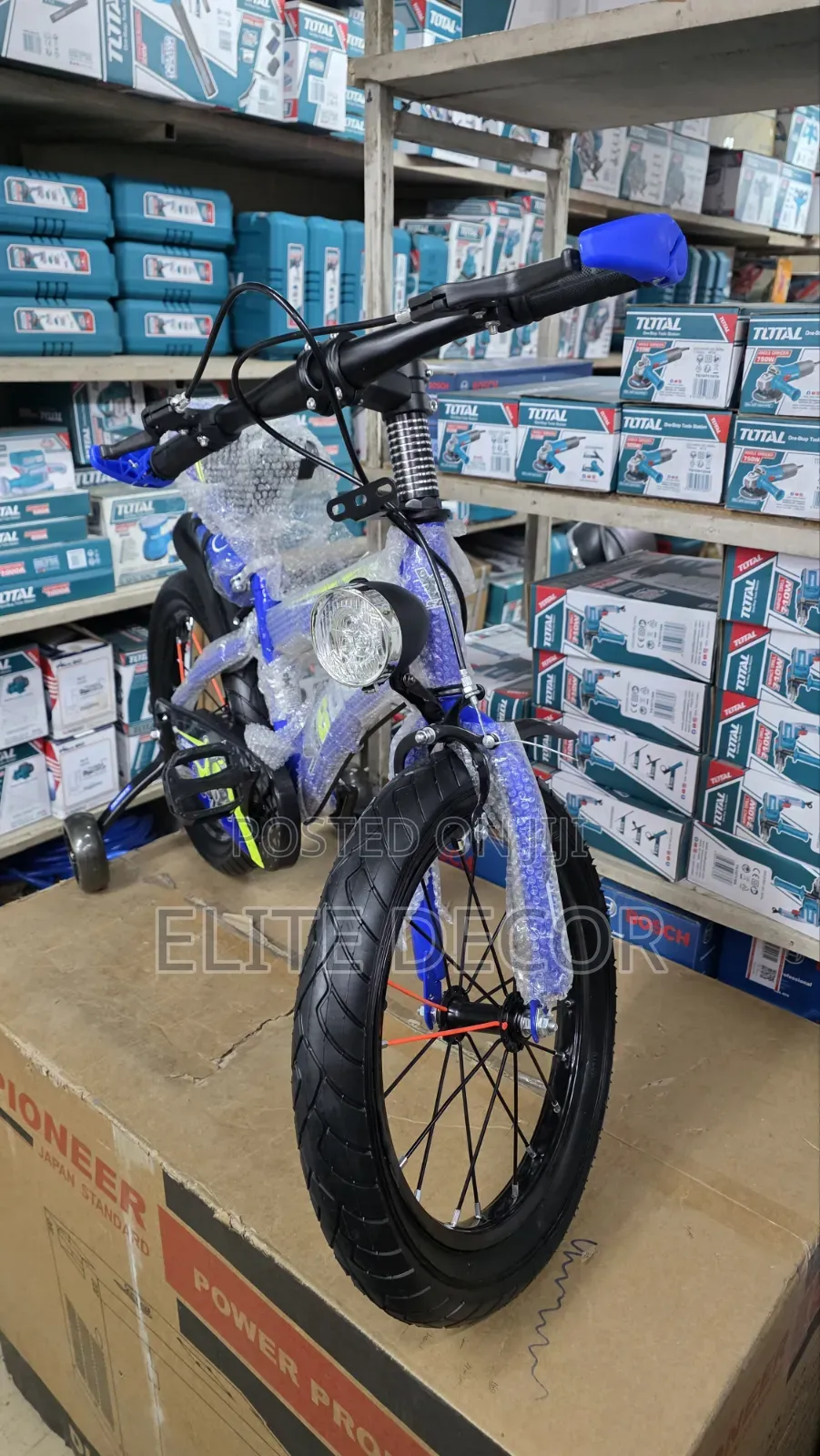 16-Inch Kids BMX Bicycle With Training Wheels, Headlight Basket