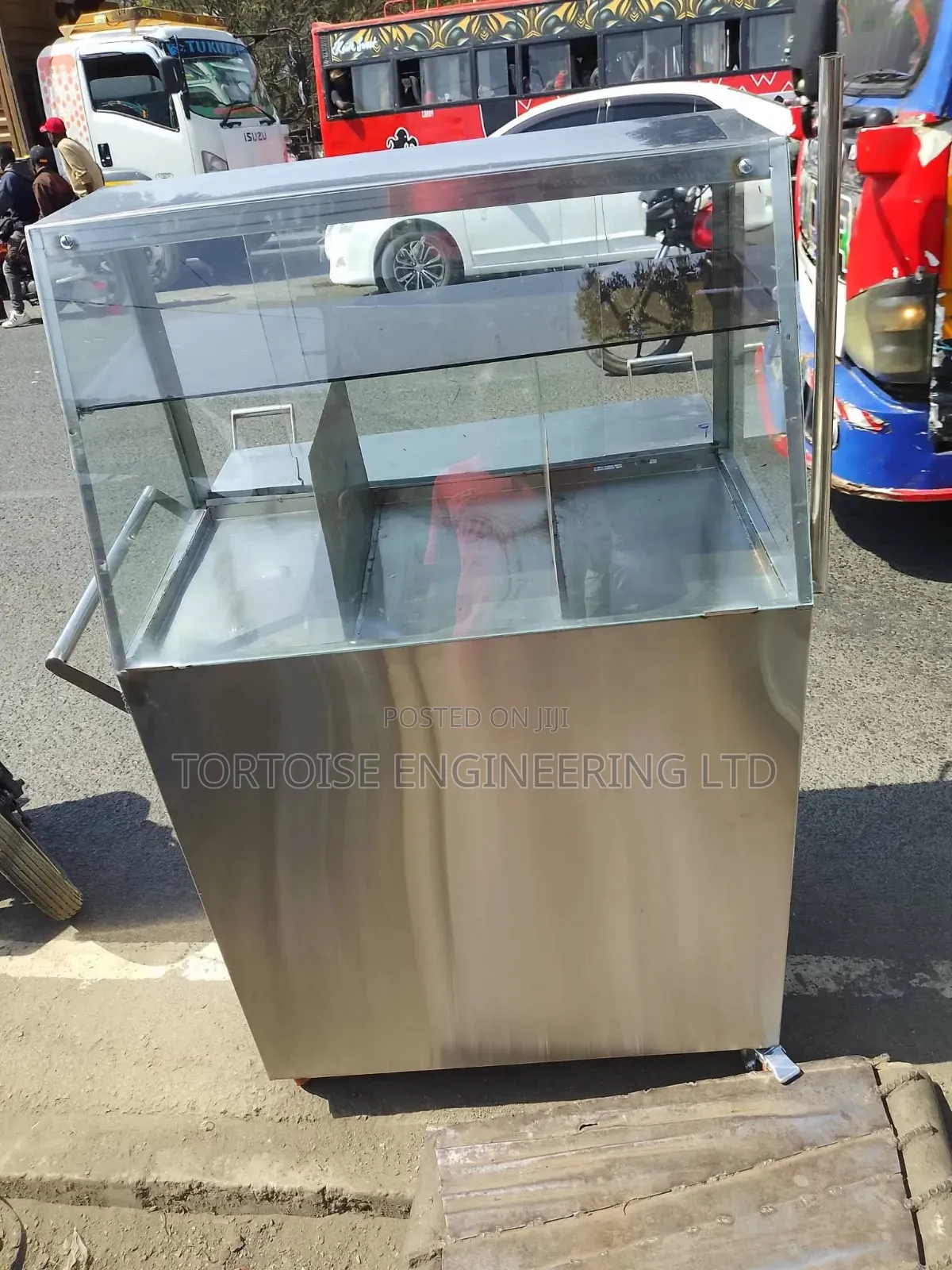Stainless Steel Eggs Smoke Trolley