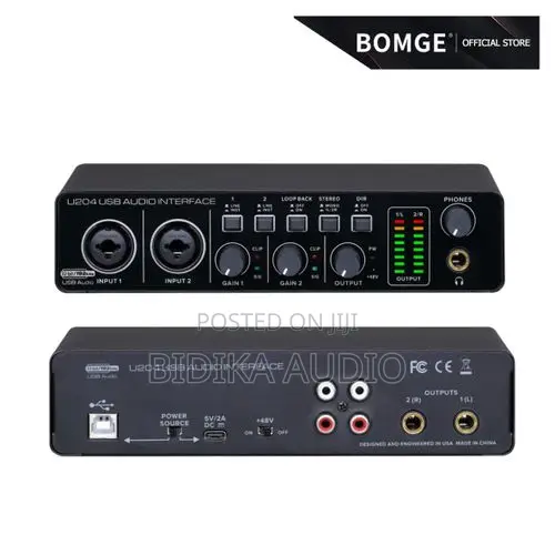 BOMGE U204 USB Audio Interface for PC Computer Recording
