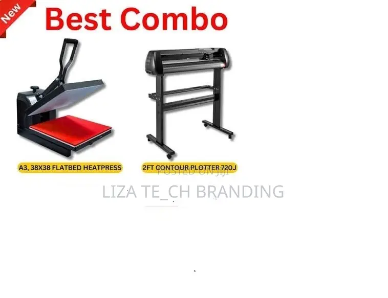 Combo Flatbed Heatpress A3 Size Heat Press 38x38/Plotter