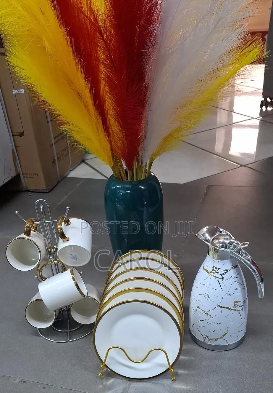 Ceramic White Gold Set