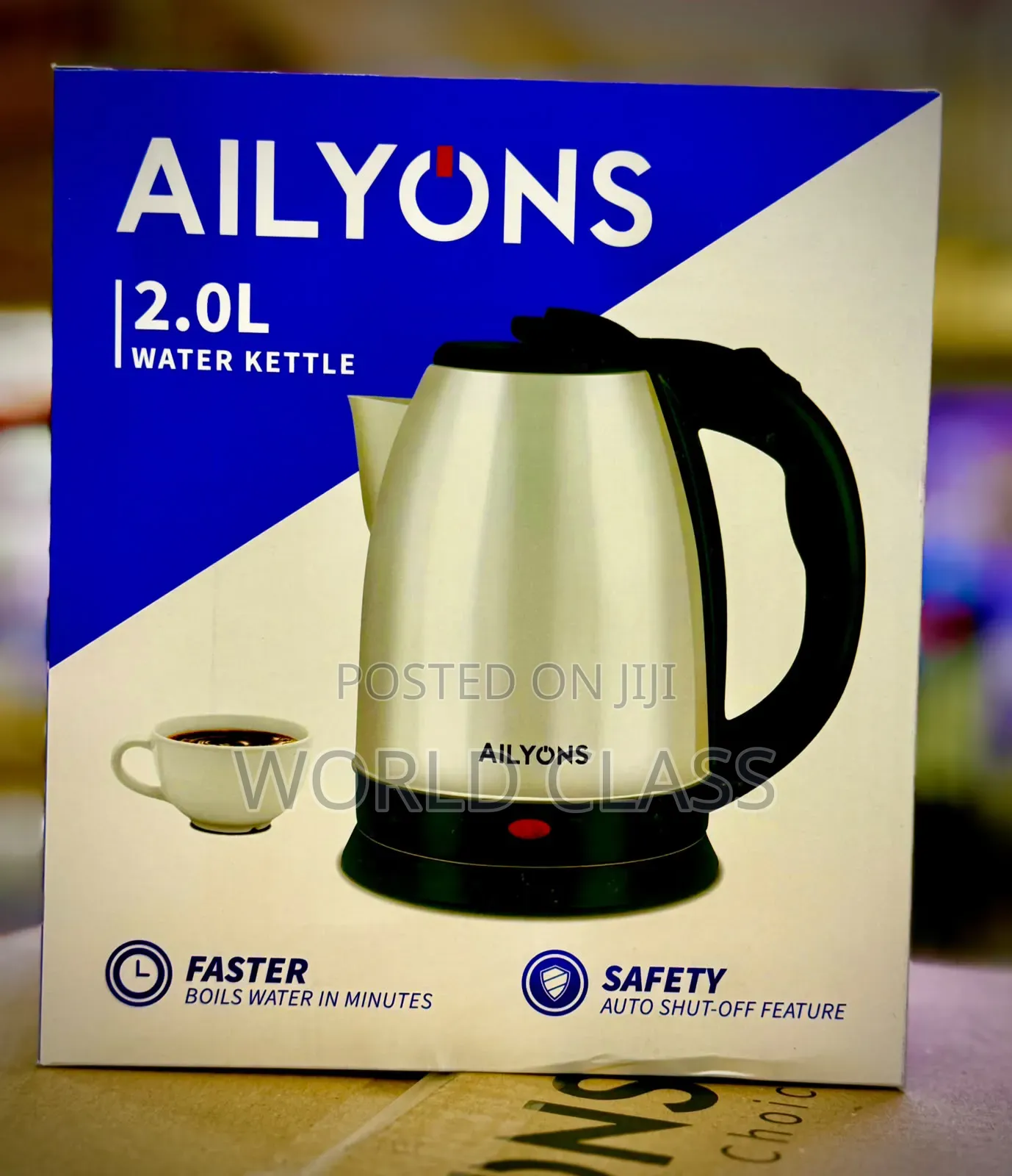 Ailyons 2 Litre Stainless Steel Electric Kettle