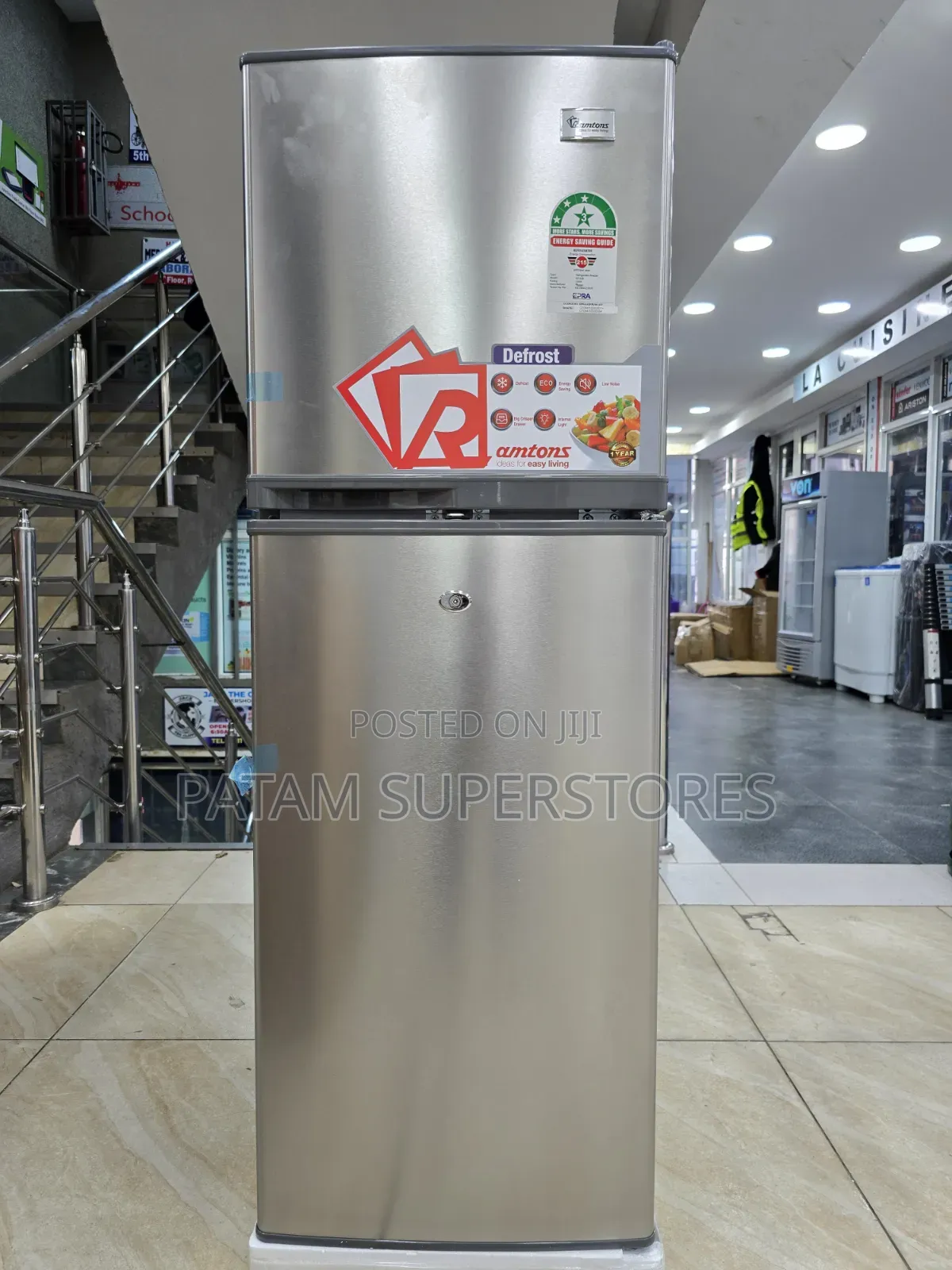 Ramtons 138ltrs Fridge, Frost Double Door Direct Cool