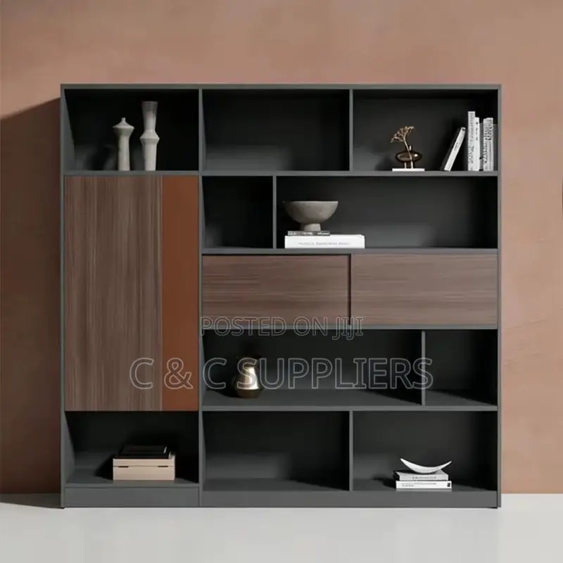 Executive Modern Wall Bookcase.
