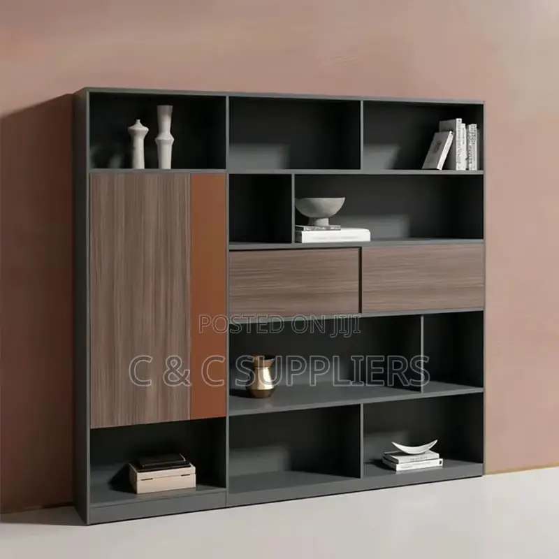 Executive Modern Wall Bookcase.