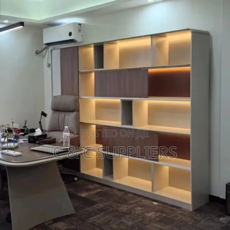 Executive Modern Wall Bookcase.