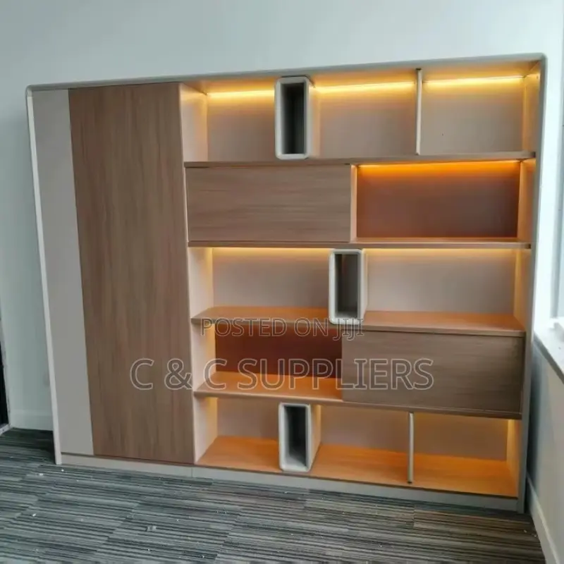 Executive Modern Wall Bookcase.