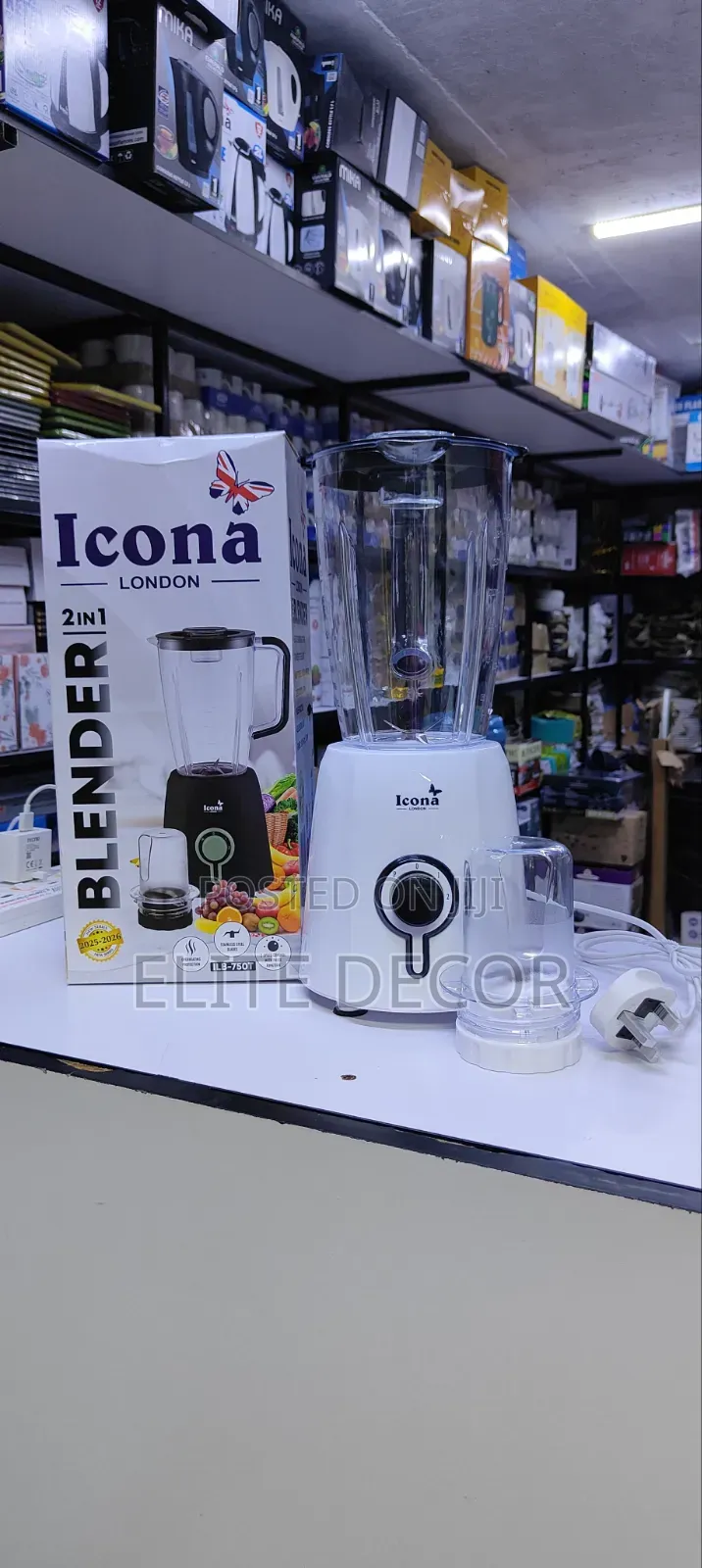 Icona 2 in 1 Professional Blender and Grinder