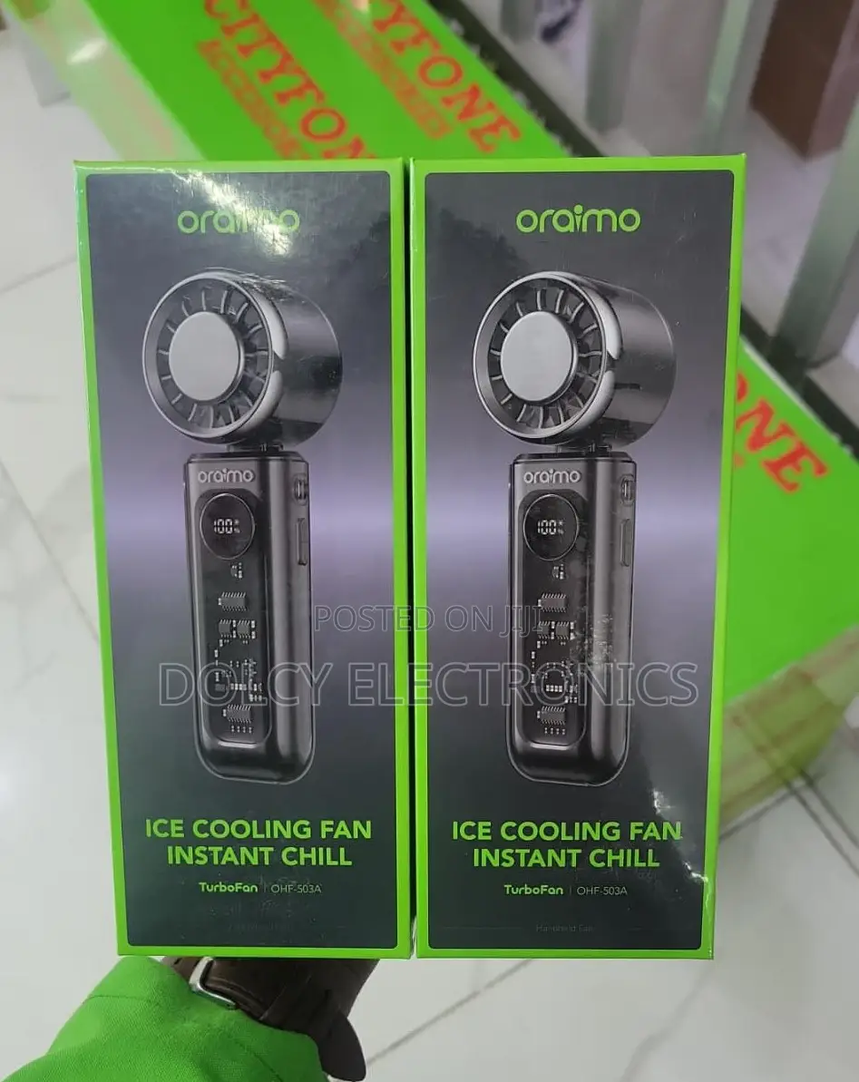 Oraimo TurboFan Ohf-503a Rechargeable Foldable Hand Fan