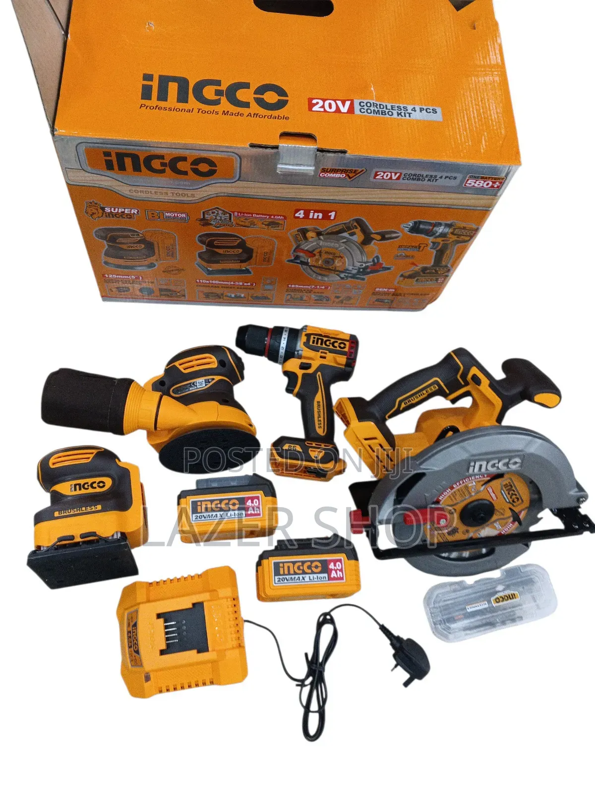 20v 4pcs Cordless Combo Kit