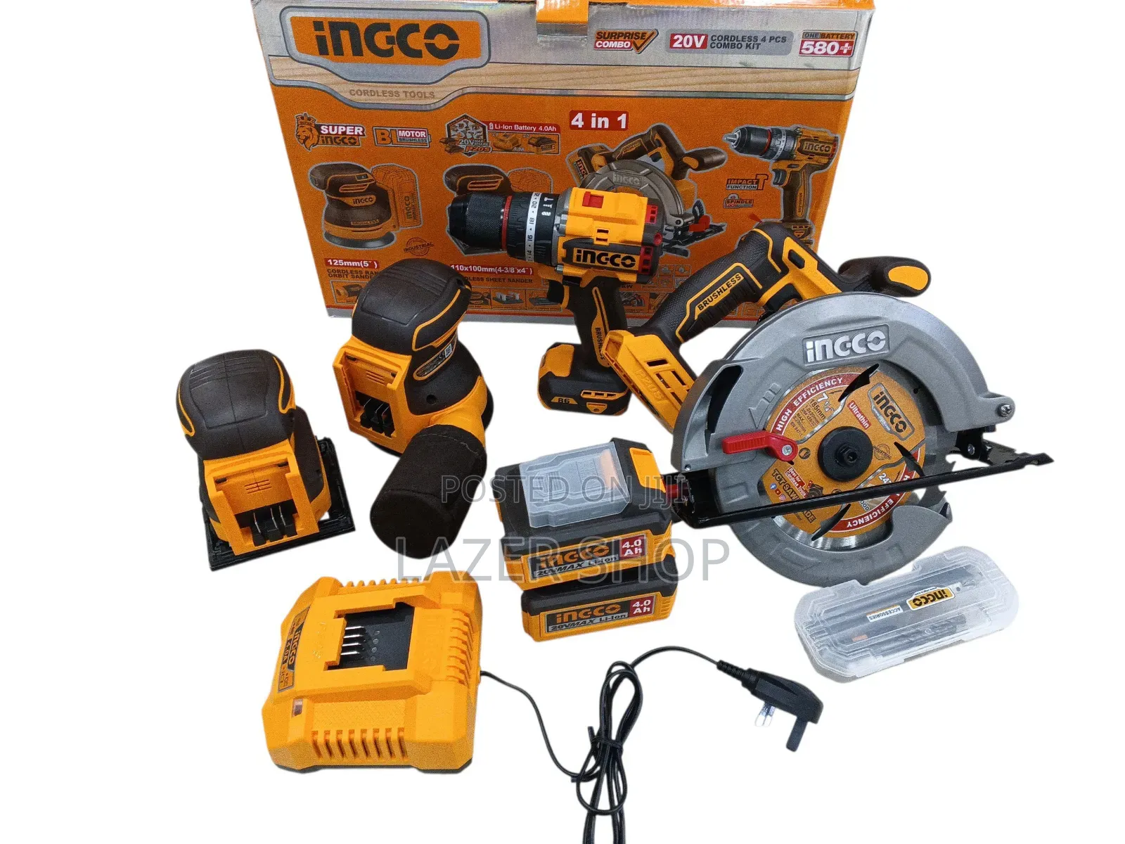 20v 4pcs Cordless Combo Kit